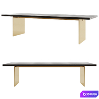CHANNEL rectangular, table RH 3D Model Vray