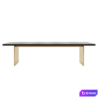 CHANNEL rectangular, table RH 3D Model Vray