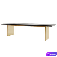 CHANNEL rectangular, table RH 3D Model Vray