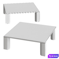 Love Me, Love Me Not Coffee Table 3D Model Vray, Corona