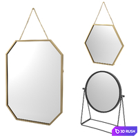 Mirror LASSBYN Ikea 3D Model Corona