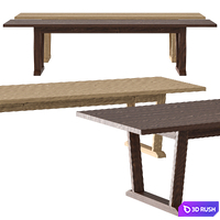 Maxalto InToto Dining Table 3D Model Vray, Corona