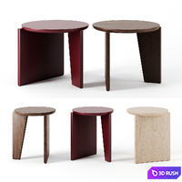 Wu Side Tables by Egg Collective 3D Model Corona