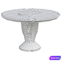 Capital Collection KONG Round wooden table 3D Model Vray
