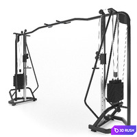Gym Equipment - Cable Cross Over 3D Model Vray