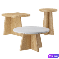 Tables Set Echos La Redoute 3D Model Corona