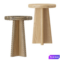Tables Set Echos La Redoute 3D Model Corona