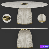 DIONE Round table by Paolo Castelli 3D Model Corona