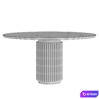 Dining Table Mulligan 3D Model Corona