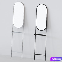 Floor Mirror by Zelma 3D Model Vray, Corona