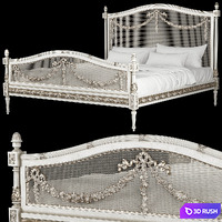 Versailles bed 3D Model Vray