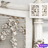 Versailles bed 3D Model Vray