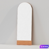 Temescal White Oak Floor Mirror by Pottery Barn 3D Model Vray, Corona