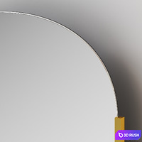 Marble Base Free Standing Mirror by Brett Beldock 3D Model Vray, Corona