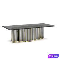 Luxxu Bellegio Luxury Dining Table 3D Model Vray