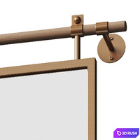 Wall Mirror by Pottery Barn 3D Model Vray, Corona