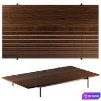 Table Minotti Superquadra 2021 collection 3D Model Vray