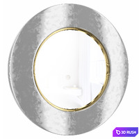 Round mirror in white frame Porter White 3D Model Vray, Corona