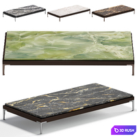 Minotti Patio Table 180 cm 5 Colors Version 3D Model Corona