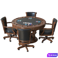 Brunswick Centennial Game Table Chair Set 3D Model Corona