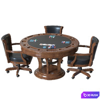 Brunswick Centennial Game Table Chair Set 3D Model Corona