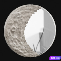 Moon Mirror by Mercado 3D Model Corona