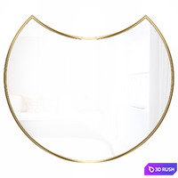 Mirror in metal frame GZ-M1082 3D Model Vray, Corona