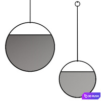Decorative mirrors 3D Model Vray, Corona