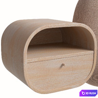 Soaring bed, bedside table ABBA 3D Model Corona