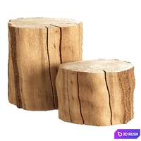 Slab tables 3D Model Vray, Corona