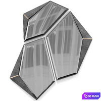Algerone Mirror by Luxxu 3D Model Corona