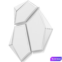 Algerone Mirror by Luxxu 3D Model Corona