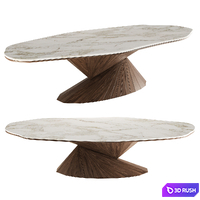 Bonsai Dining Table by Alma de Luce 3D Model Corona