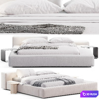 Extra soft bed by Living Divani 3D Model Corona