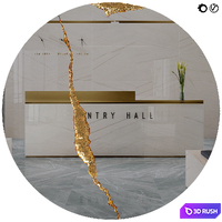 Lumiere Round II Mirror 3D Model Vray, Corona