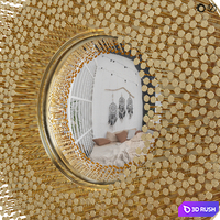 Robin Mirror Boca Do Lobo 3D Model Vray, Corona
