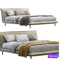 Fluff Bed By Calligaris 3D Model Corona