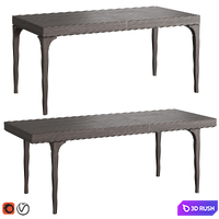 Bridge folding dining table from Dantone Home 3D Model Vray, Corona