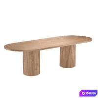 BYRON COLUMN RECTANGULAR DINING TABLE 3D Model Vray, Corona
