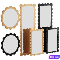 Ripple Mirror Set 3D Model Corona