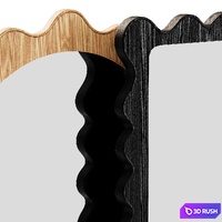 Ripple Mirror Set 3D Model Corona