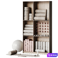 Yoga set 3 3D Model Vray, Corona