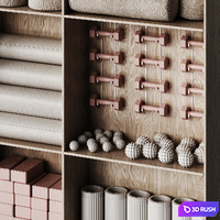 Yoga set 3 3D Model Vray, Corona