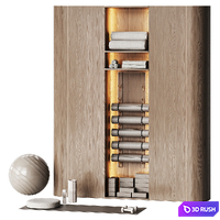 Yoga and pilates studio closet with equipment 1 3D Model Vray, Corona
