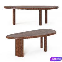 Table en Forme Libre 3D Model Vray, Corona