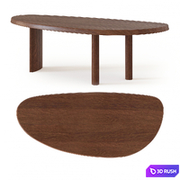 Table en Forme Libre 3D Model Vray, Corona