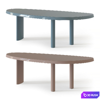 Table en Forme Libre 3D Model Vray, Corona