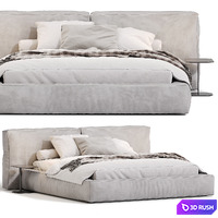 Bonaldo FLUFF bed 3D Model Vray, Corona