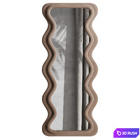 Wavy mirror set 3D Model Corona