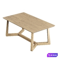 Edu Wooden Dining Table L1800 / Kitchen wooden table 3D Model Corona